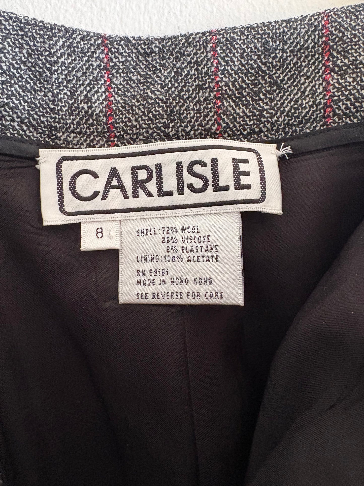 Vintage Carlisle Pin Stripe Wool Pants