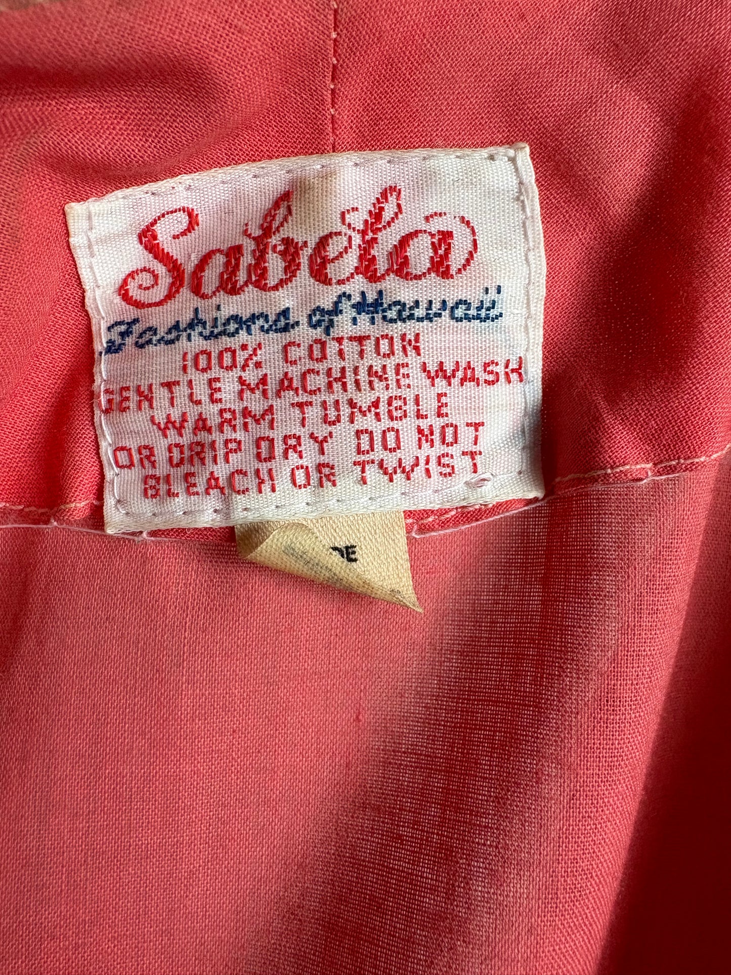 Vintage 1960s Peach and Yellow Tunic Blouse