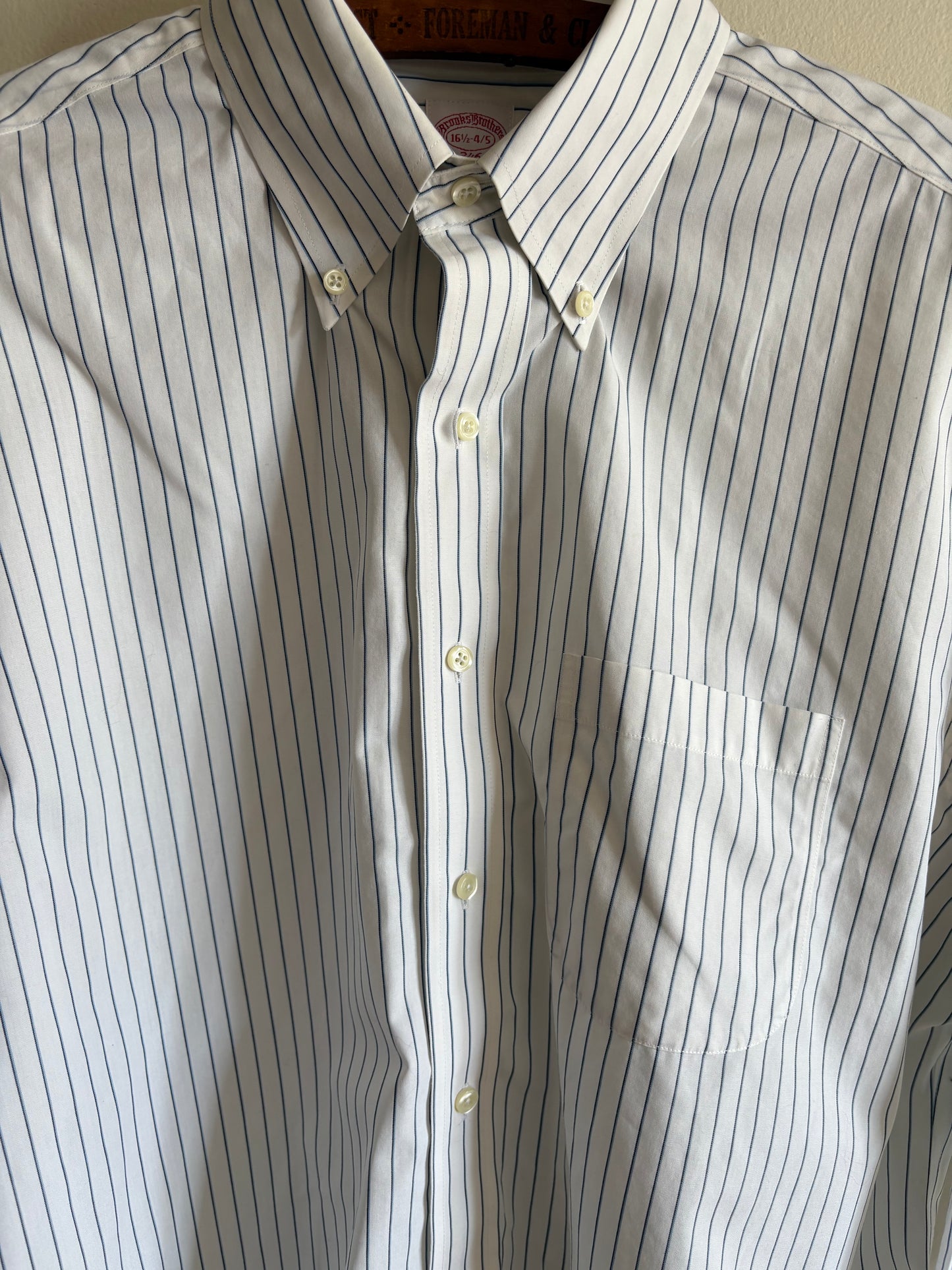Brooks Brothers Cotton Pinstripe Button-Down