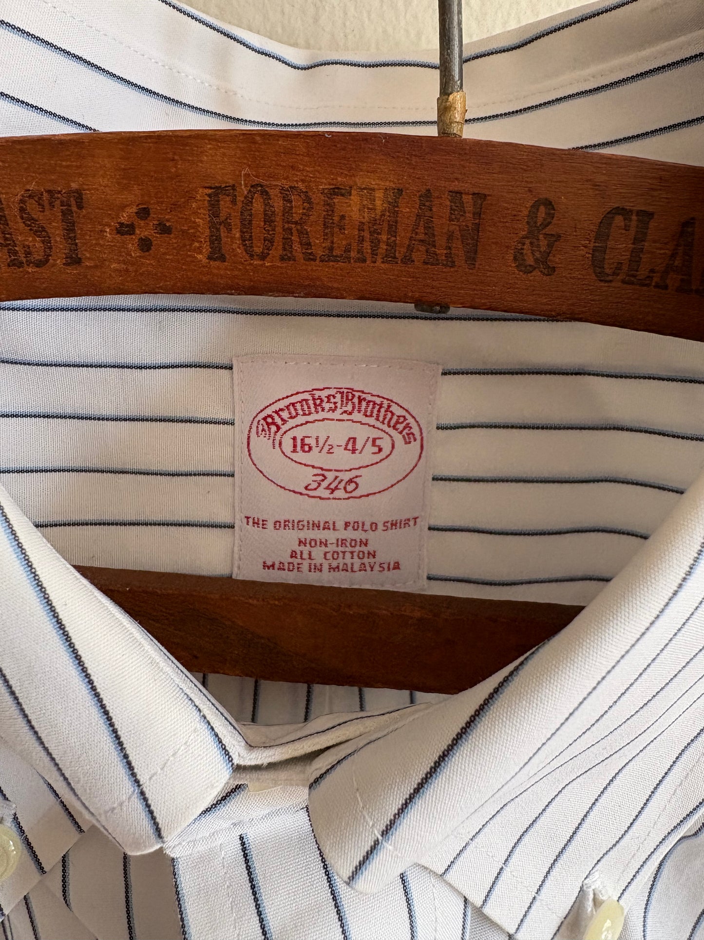 Brooks Brothers Cotton Pinstripe Button-Down