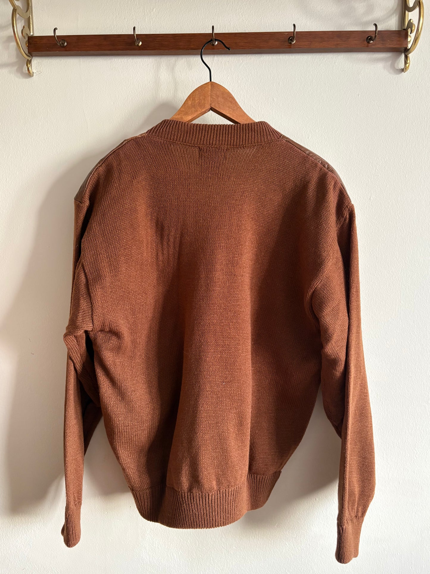 Vintage Suede & Leather Sweater