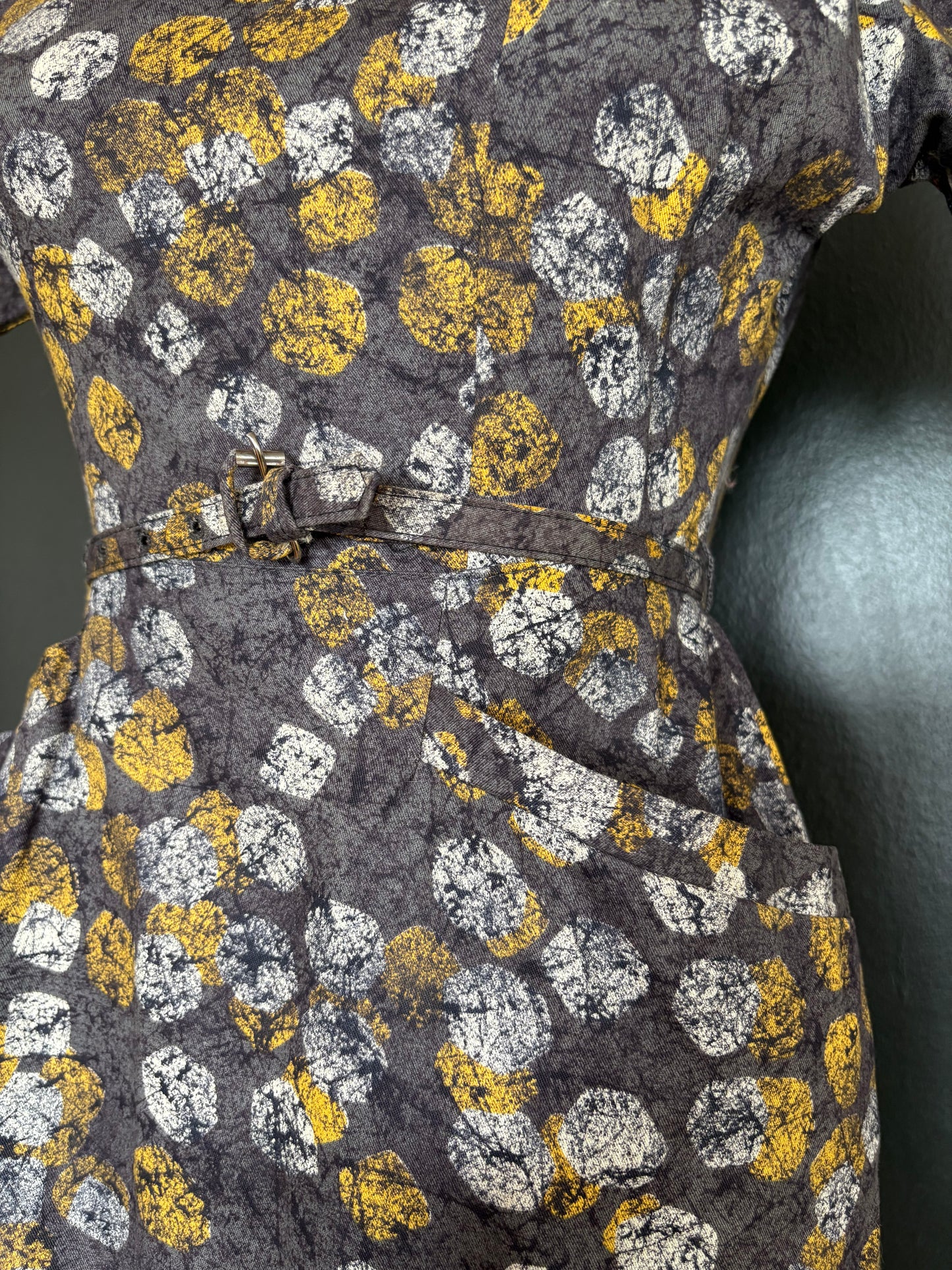 Vintage 1950s Short Sleeve "J. White" Dress