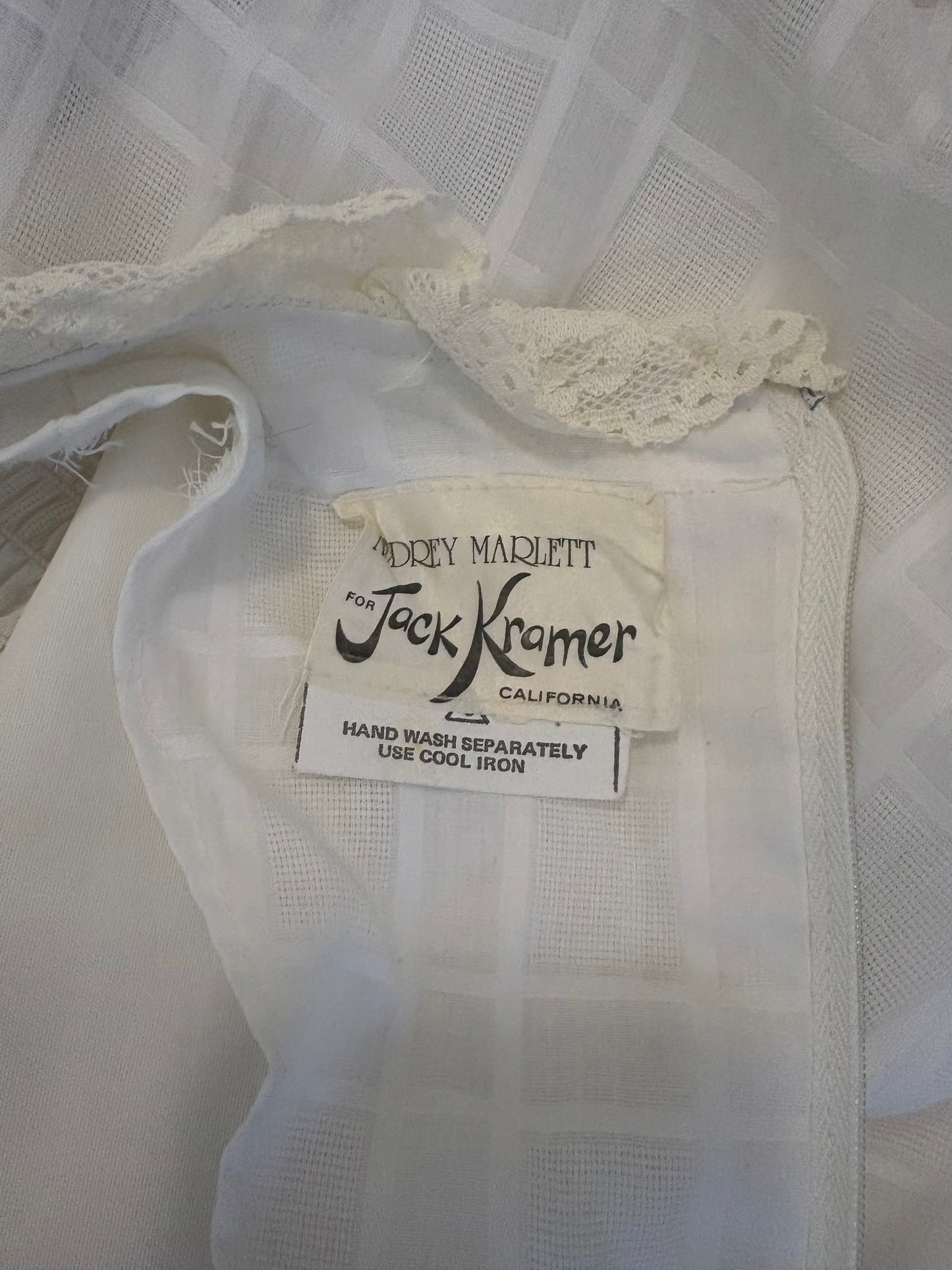 Vintage 1970s Audrey Marlett for Jack Kramer California Prairie Dress