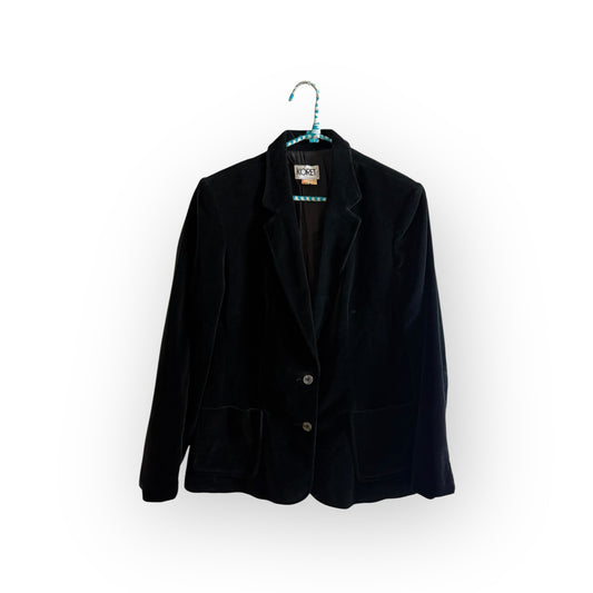 Vintage 1970s Koret of California Black Velvet Blazer