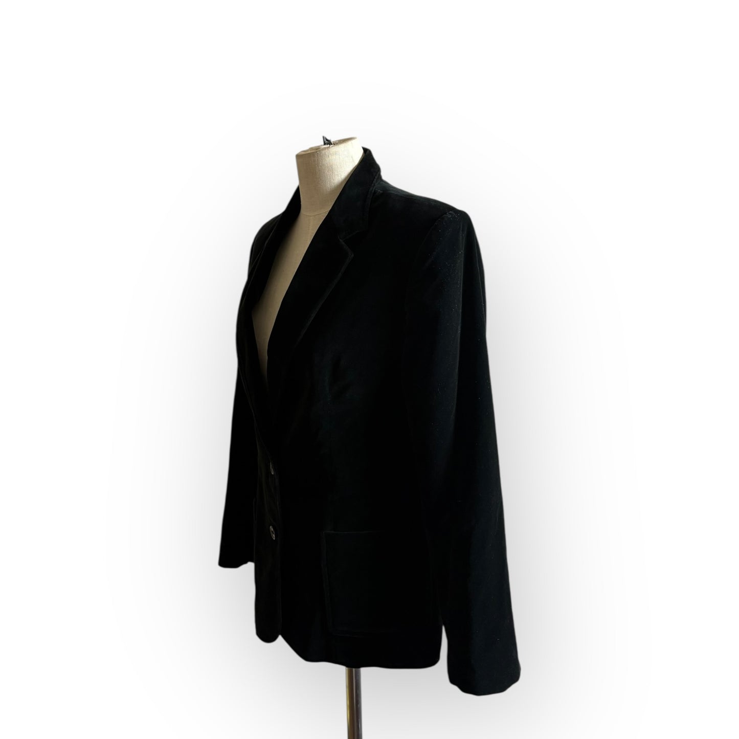 Vintage 1970s Koret of California Black Velvet Blazer