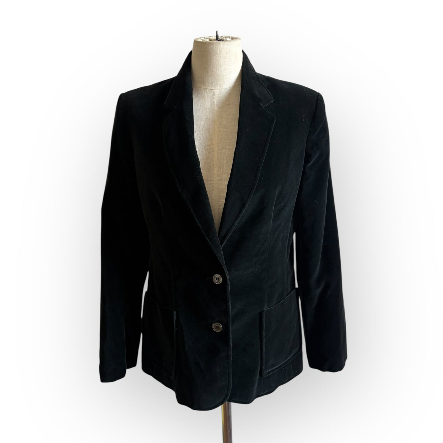 Vintage 1970s Koret of California Black Velvet Blazer