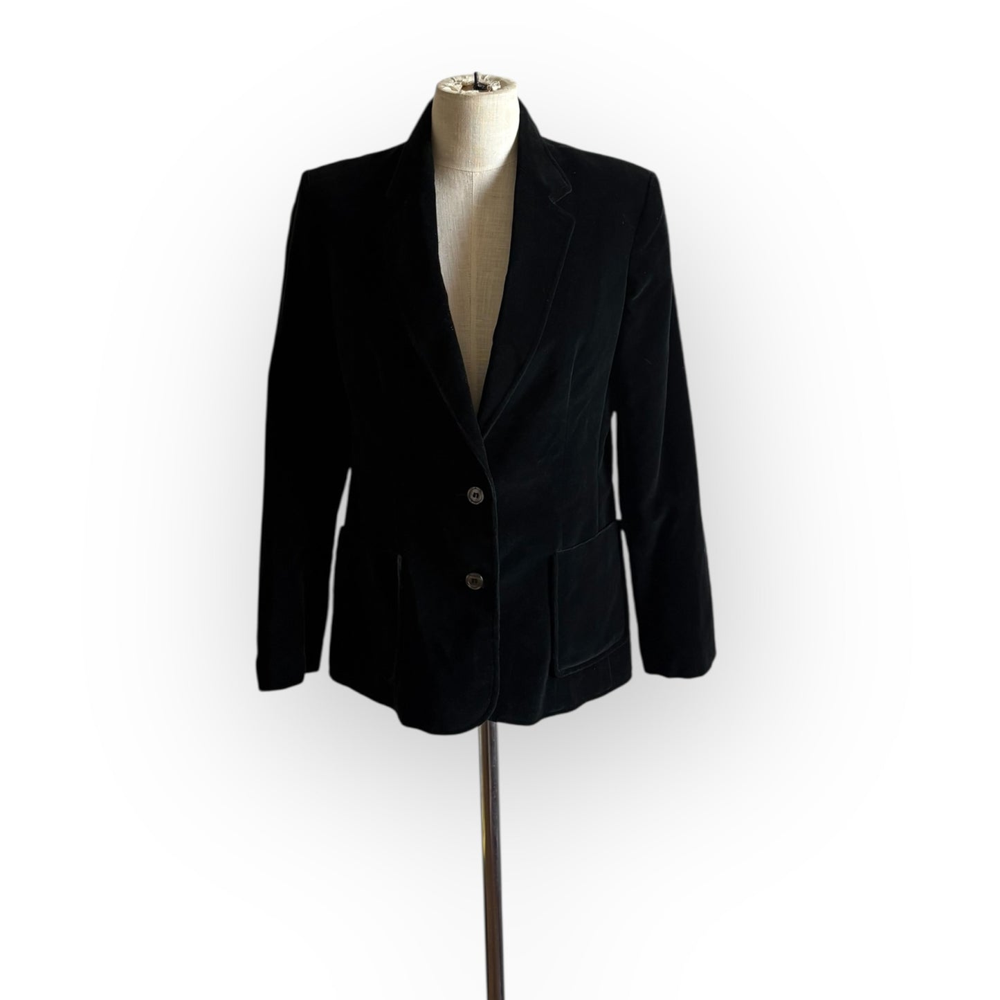 Vintage 1970s Koret of California Black Velvet Blazer