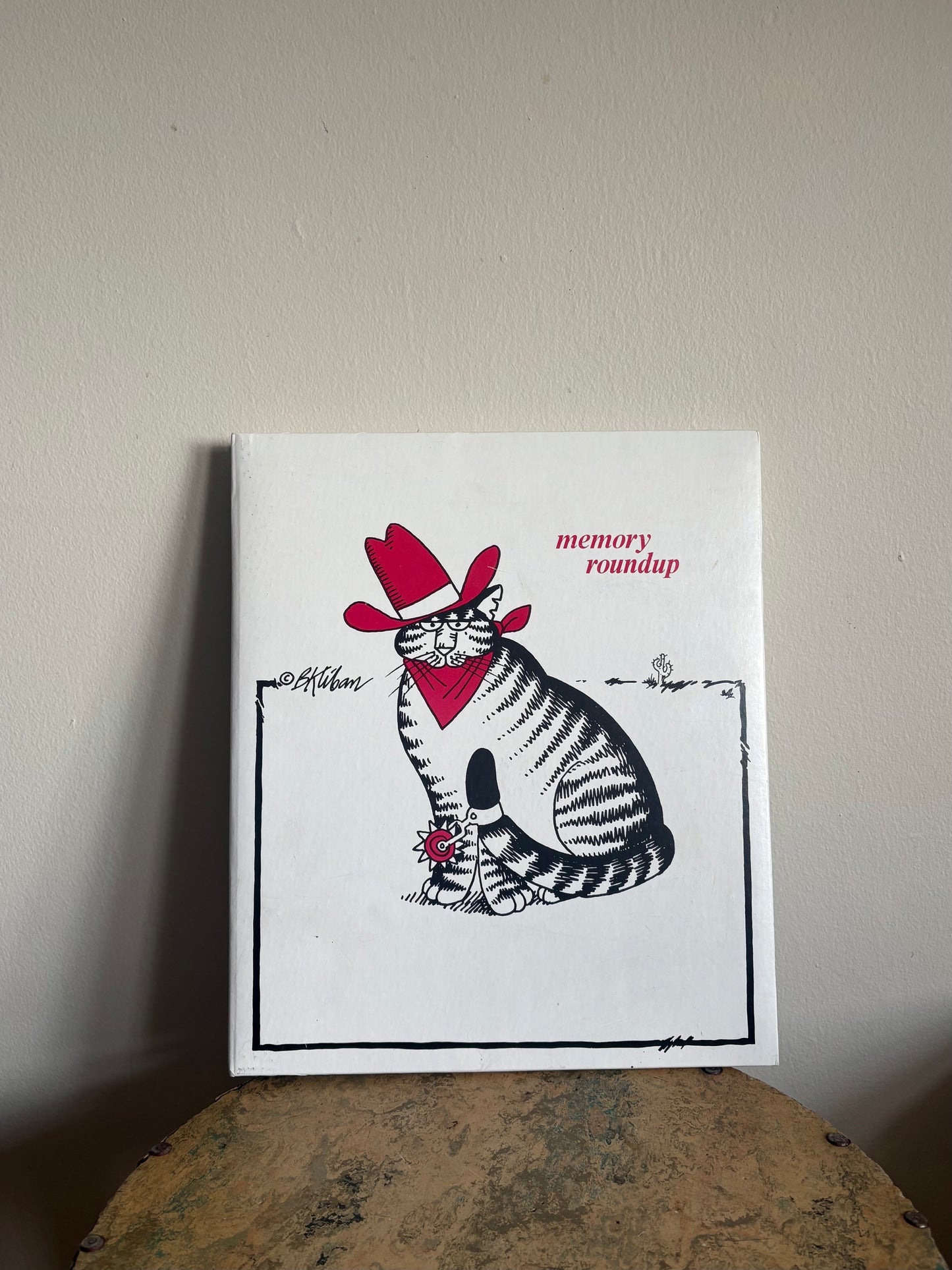 Vintage B. Kliban Cat Cowboy Scrapbook