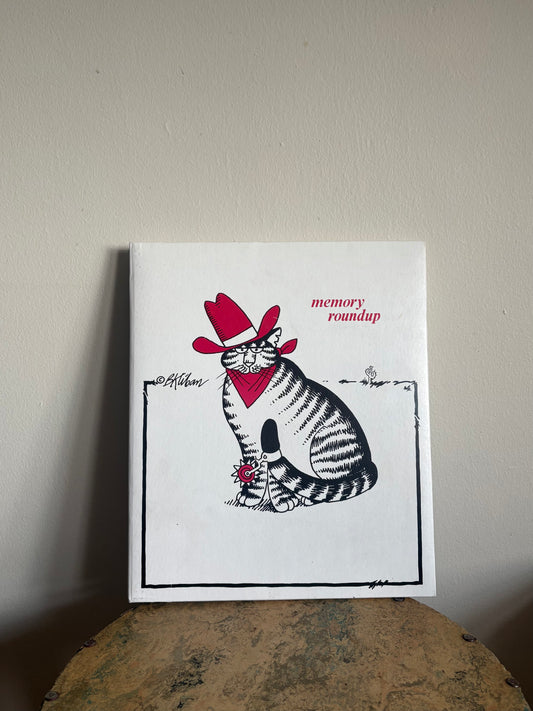 Vintage B. Kliban Cat Cowboy Scrapbook