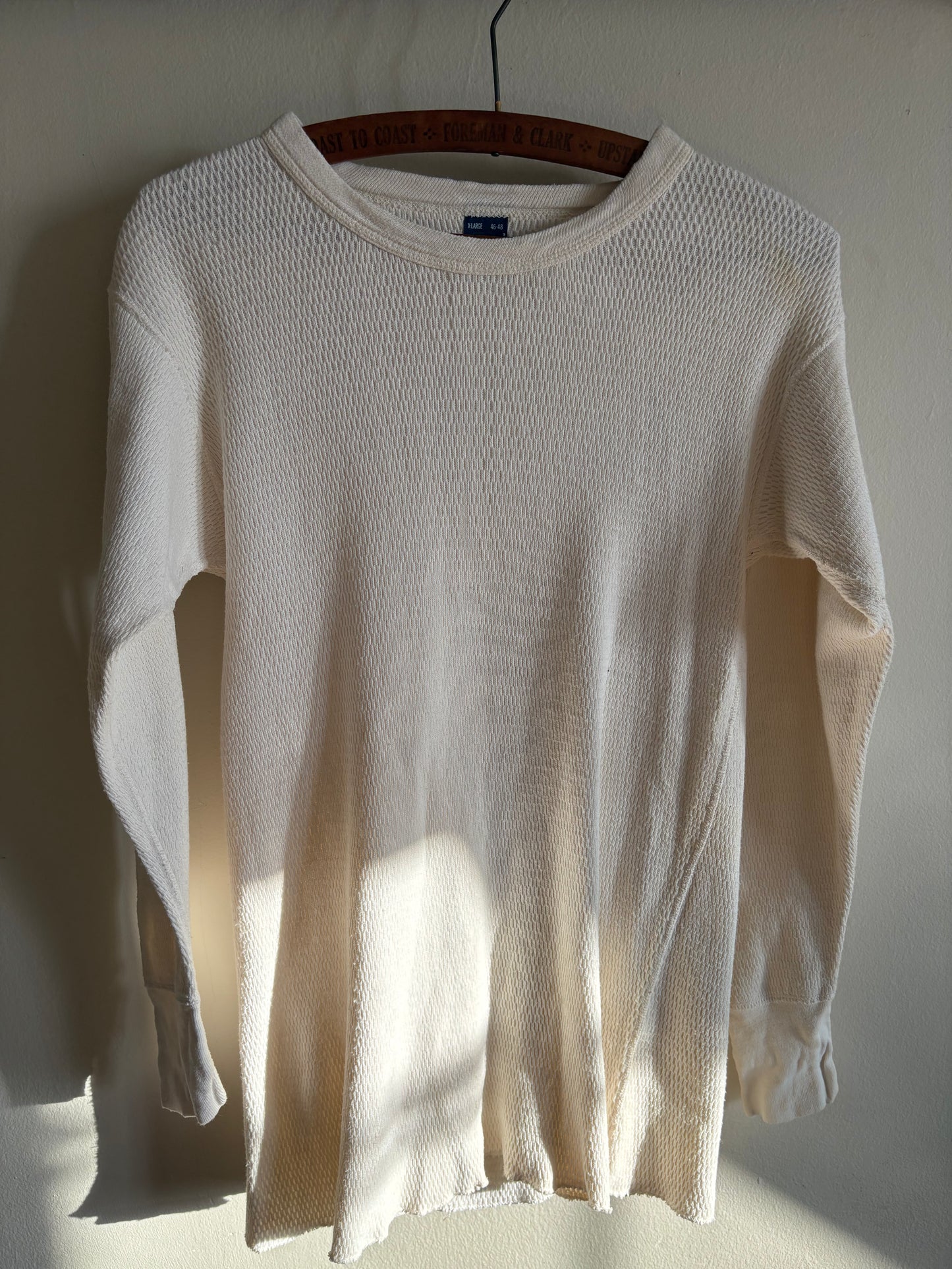 Vintage 1970s Waffle Knit Thermal Undershirt