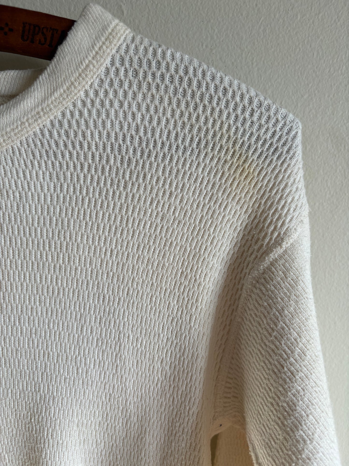 Vintage 1970s Waffle Knit Thermal Undershirt