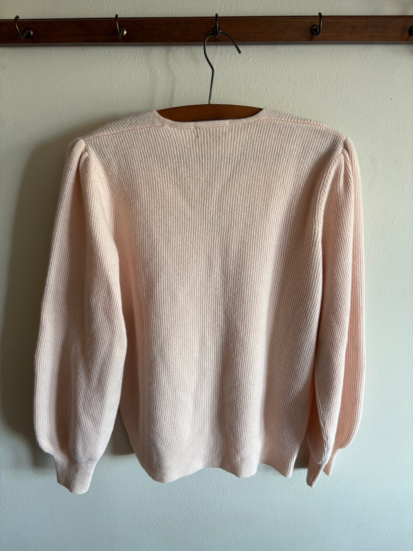 Vintage 1980s Adele Joyce Pink Cardigan
