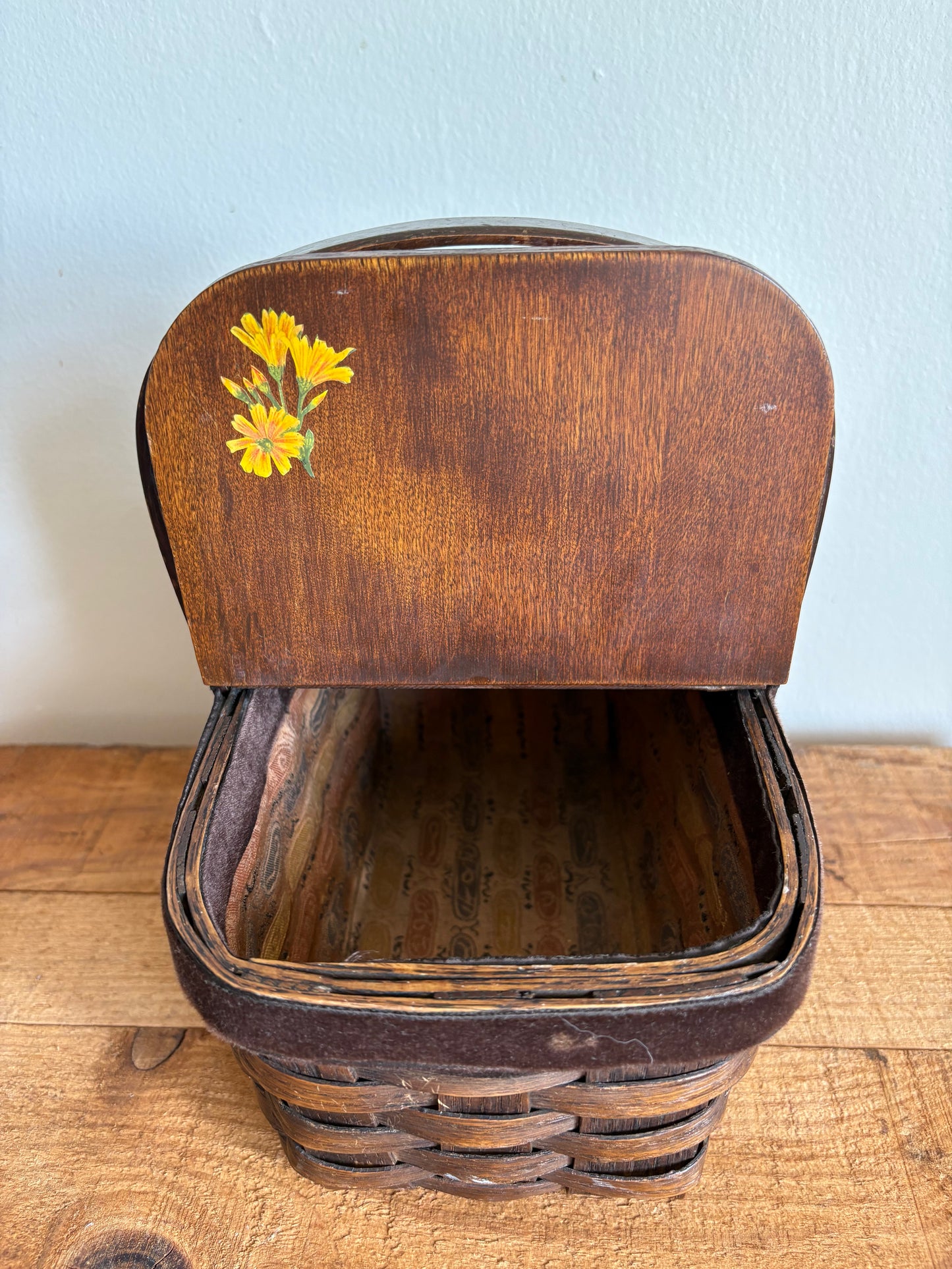 Vintage 1960s Picnic Basket Purse