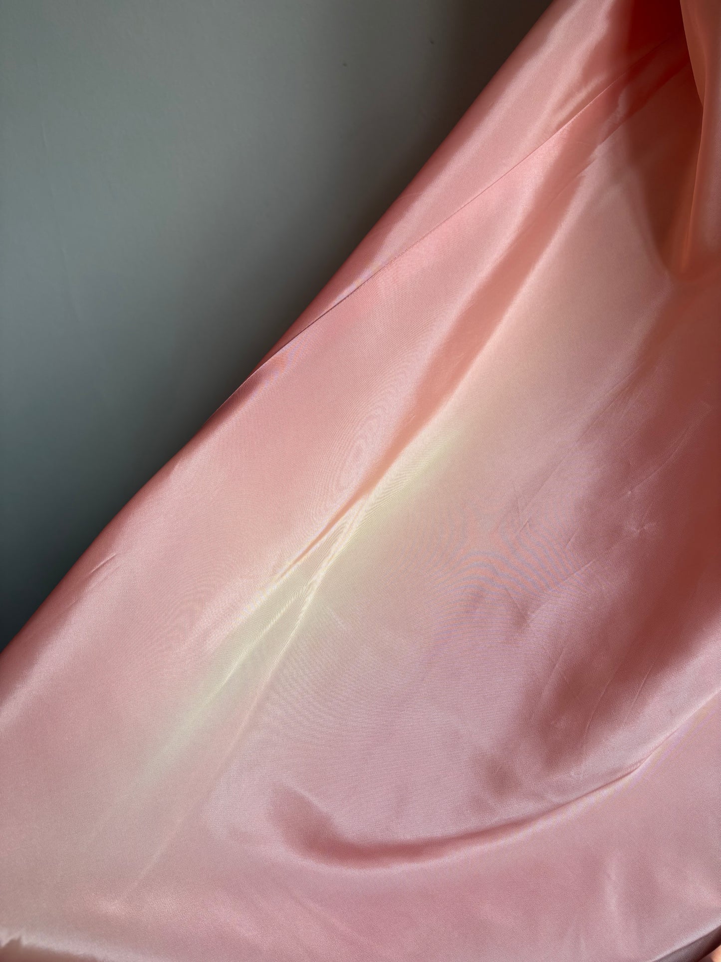 Vintage 1940s Pink Chiffon & Lace Evening Dress