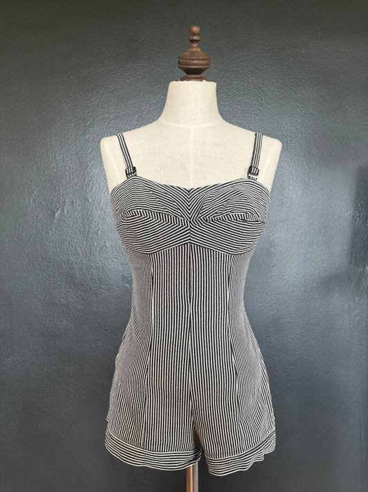 Vintage 1960s One-Piece Bathing Suit