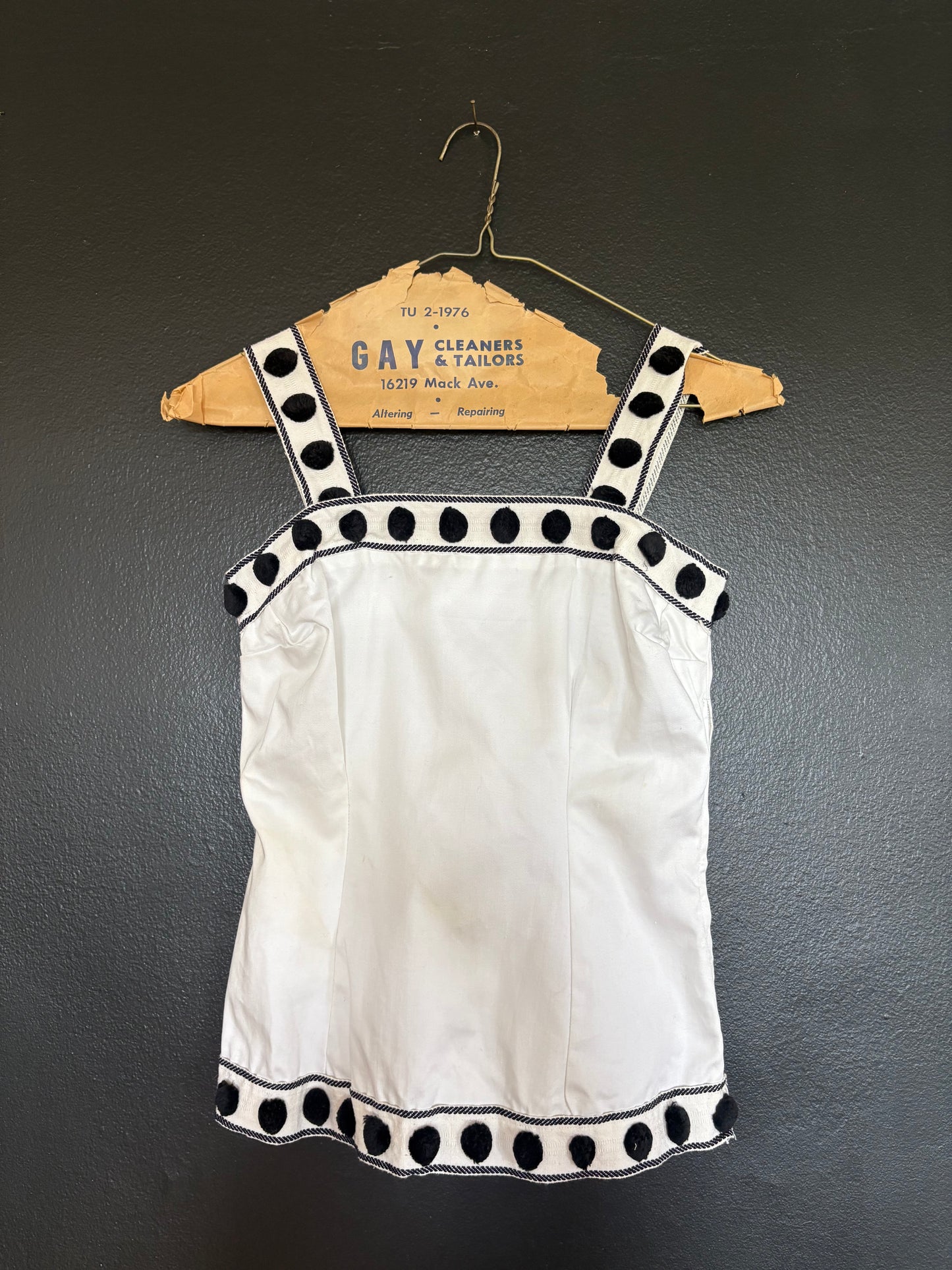 Vintage 1960s "Be My Baby" Sleeveless Top