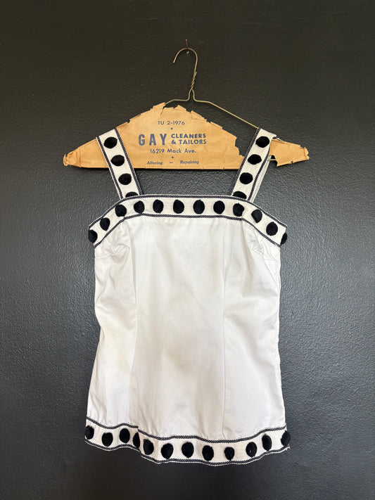 Vintage 1960s "Be My Baby" Sleeveless Top
