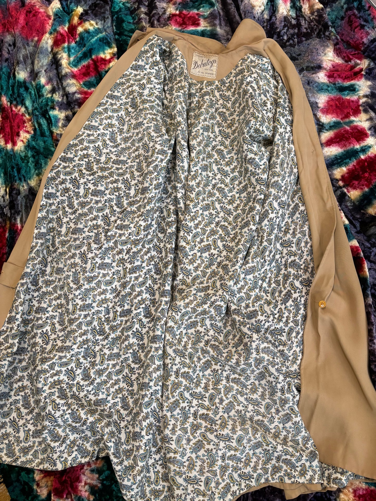 Vintage 1950s Debutogs New York All-Weather Coat