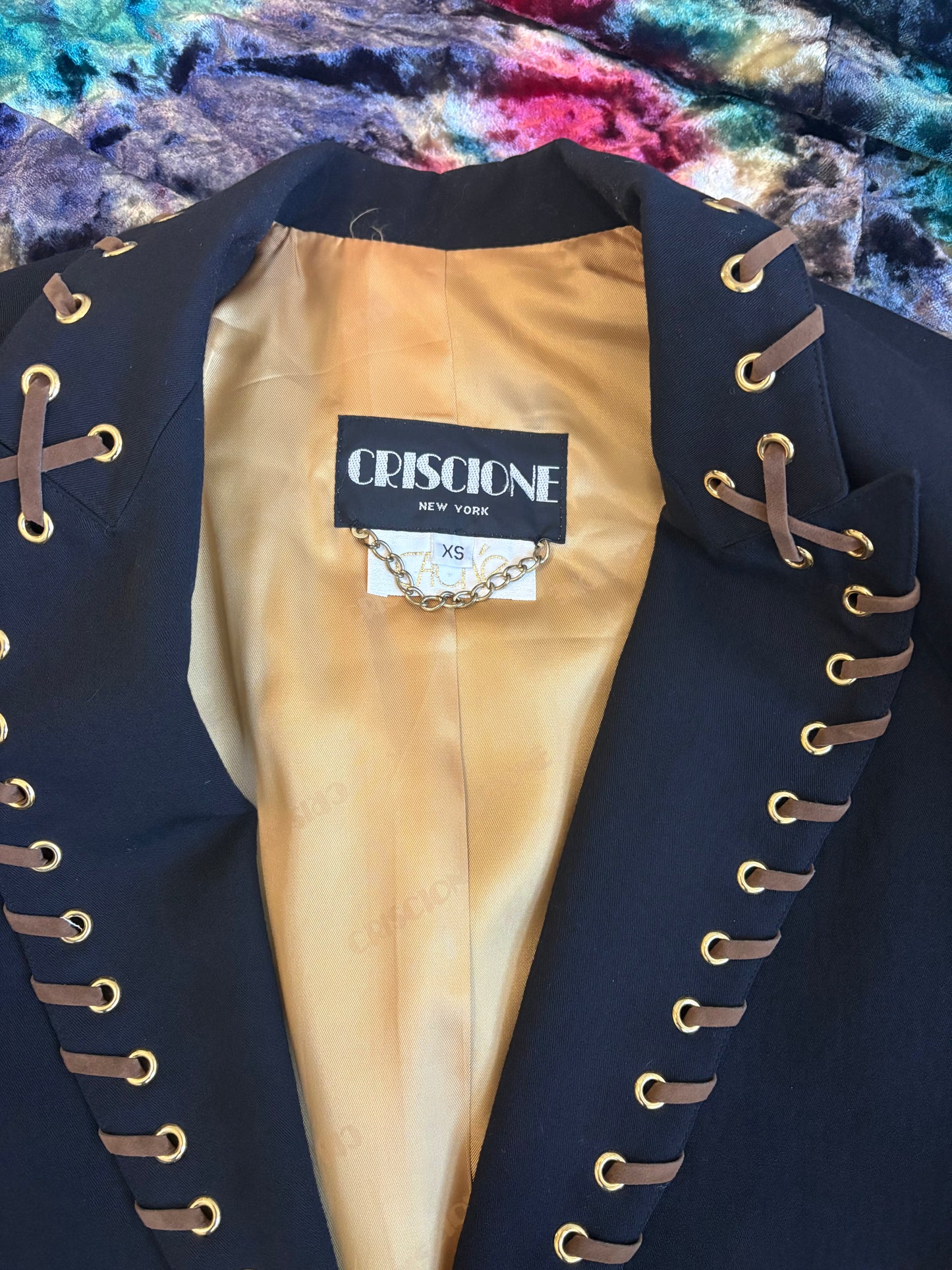 Vintage Criscione Cache Black Blazer