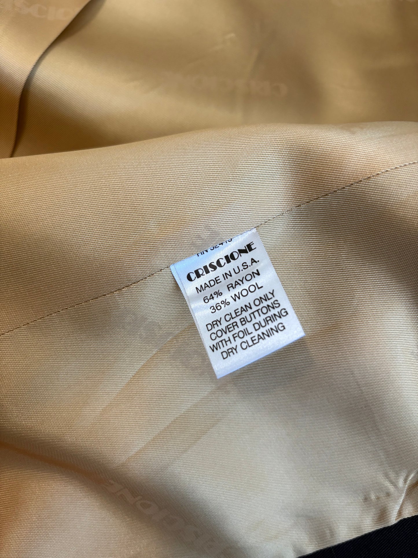 Vintage Criscione Cache Black Blazer