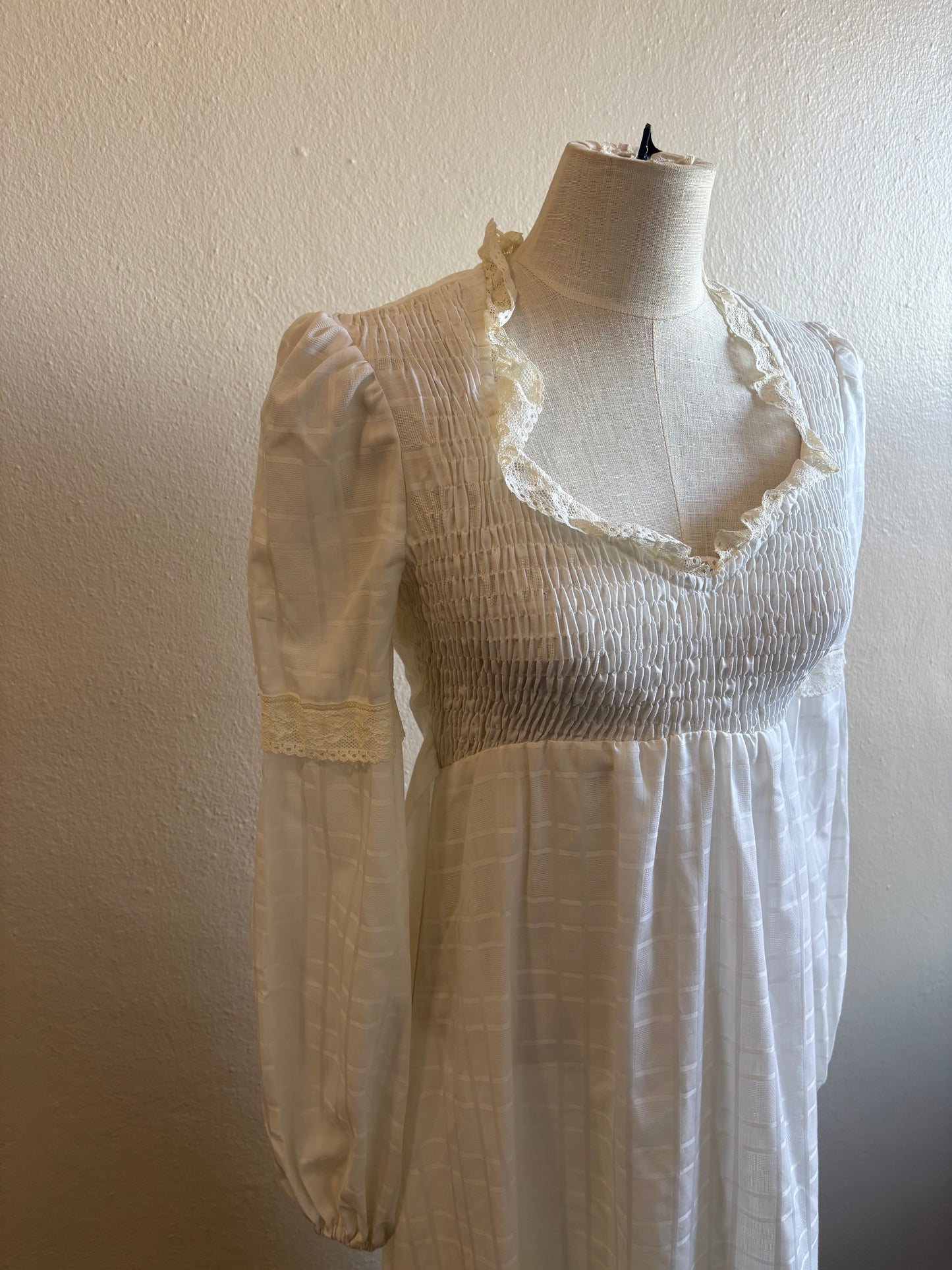 Vintage 1970s Audrey Marlett for Jack Kramer California Prairie Dress