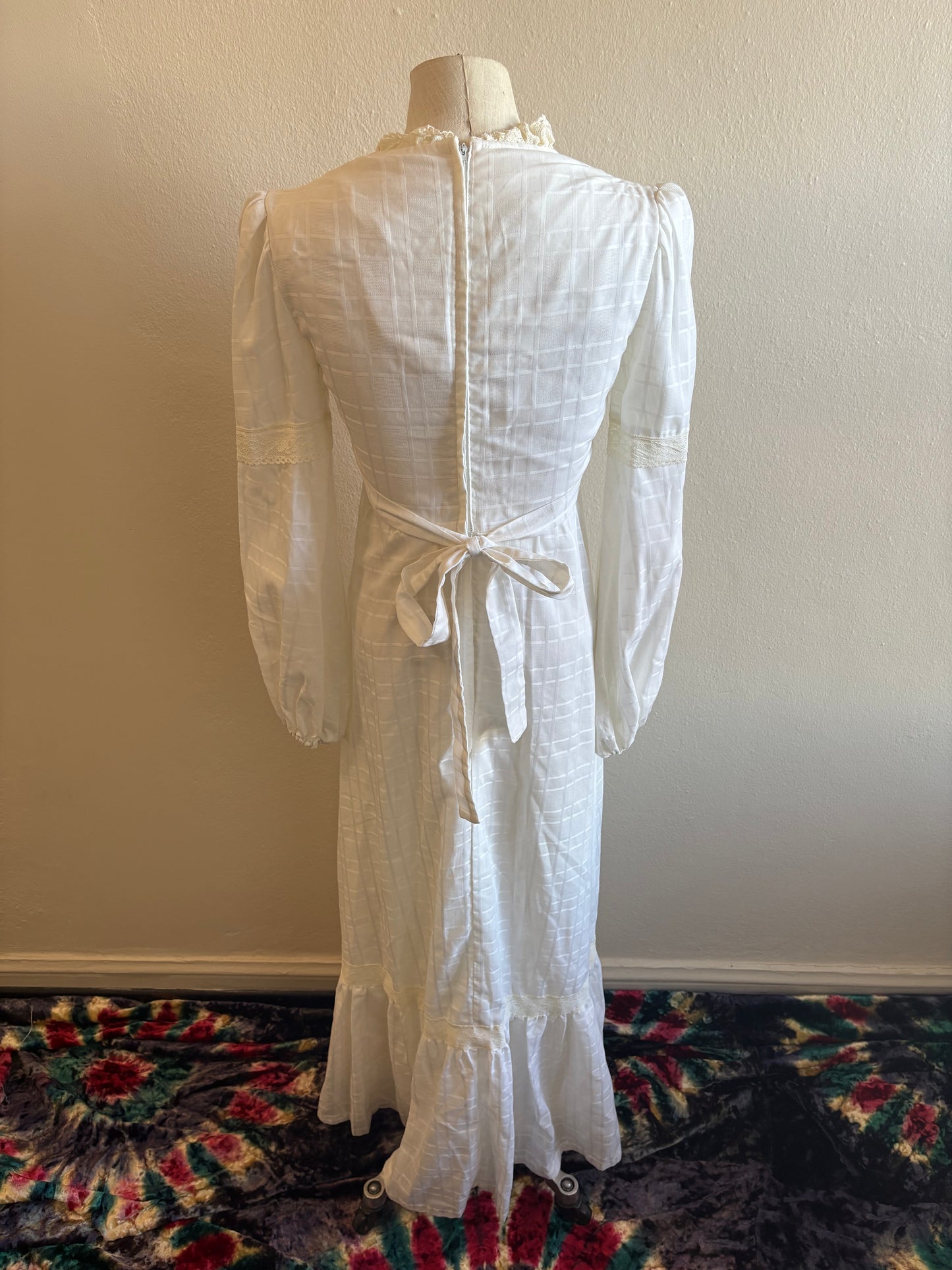 Vintage 1970s Audrey Marlett for Jack Kramer California Prairie Dress