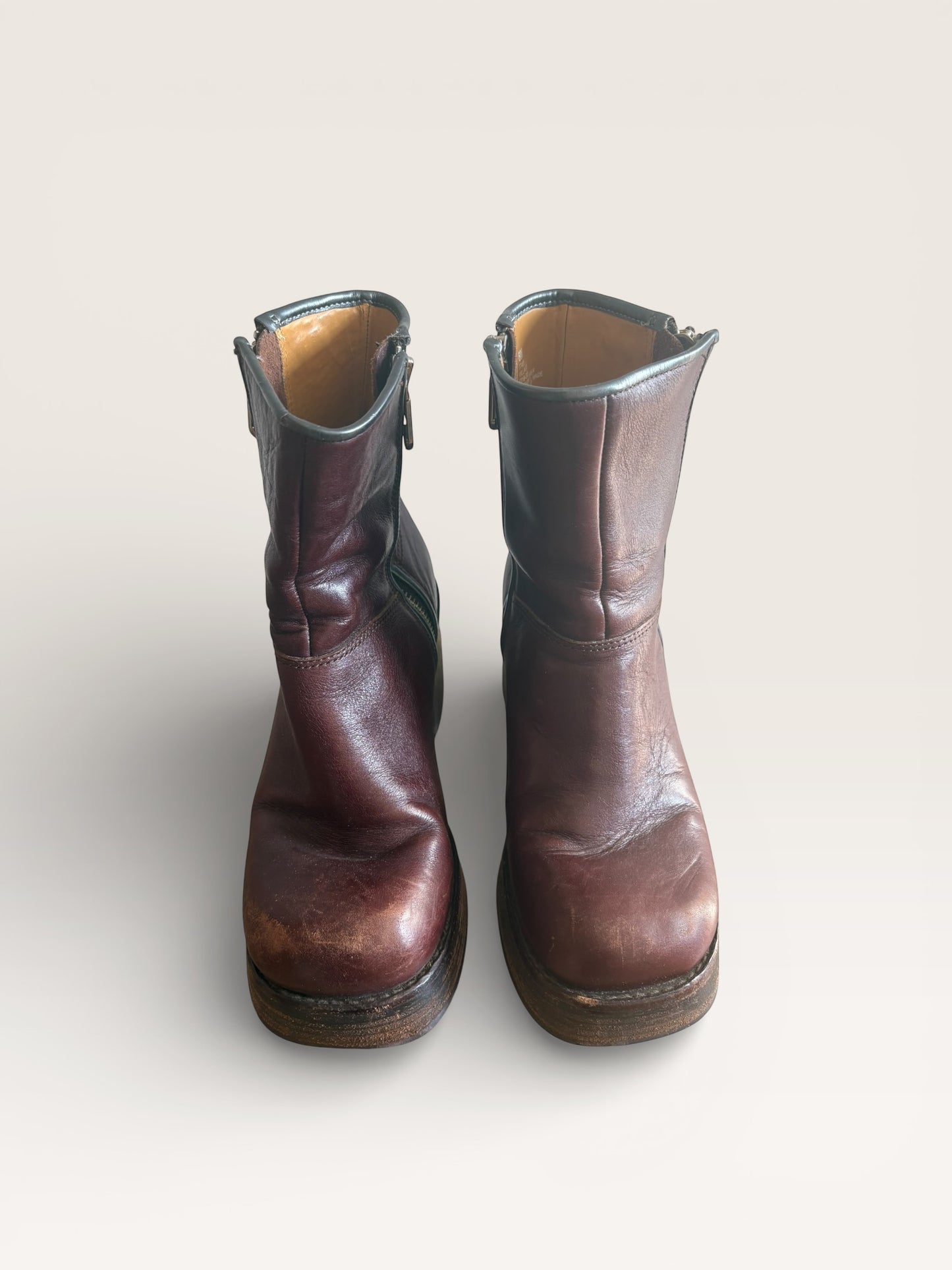 Vintage Y2K RARE Frye Village Chunky Platform Ankle Boots