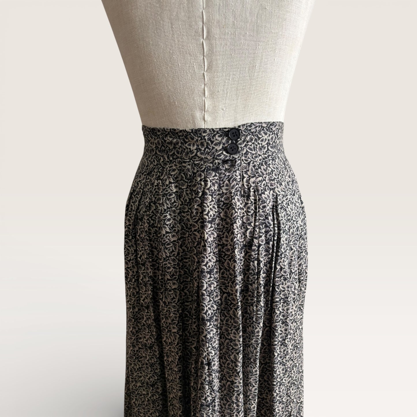 Vintage 1980s Christian Dior Two Piece Skirt Set