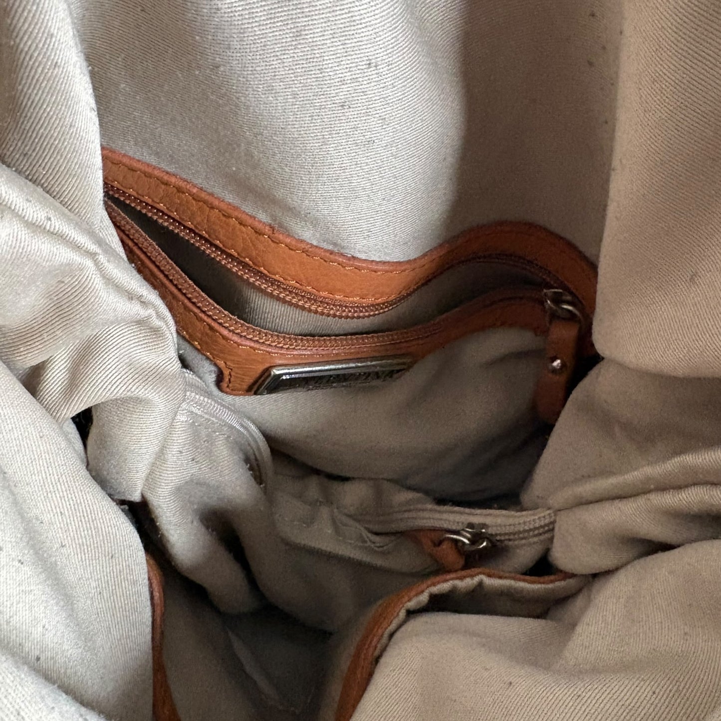 Valentina Genuine Leather Brown Slouchy Crossbody Bag