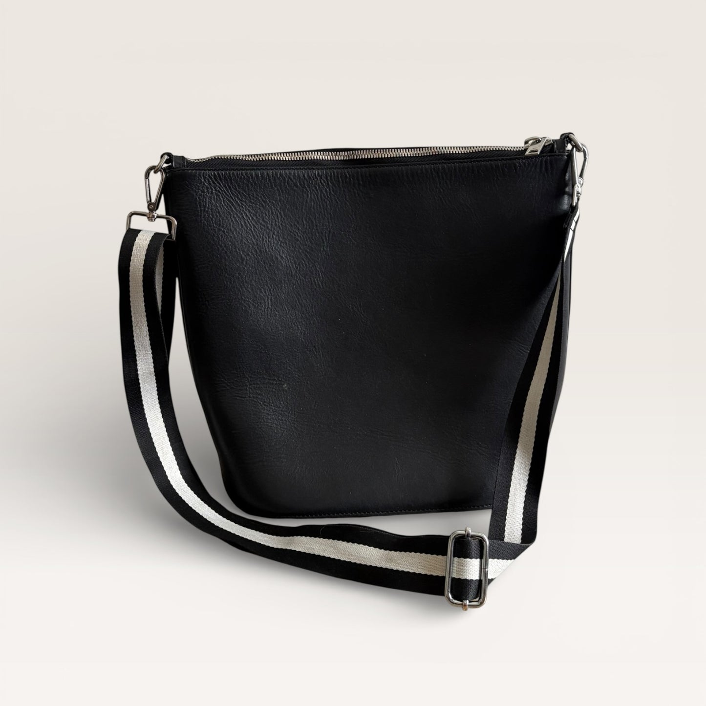 Alexander Wang Black Leather Crossbody Bucket Bag