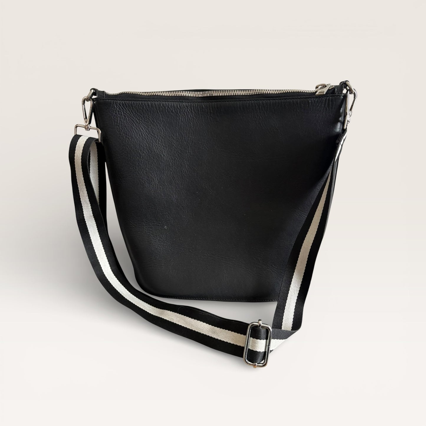 Alexander Wang Black Leather Crossbody Bucket Bag