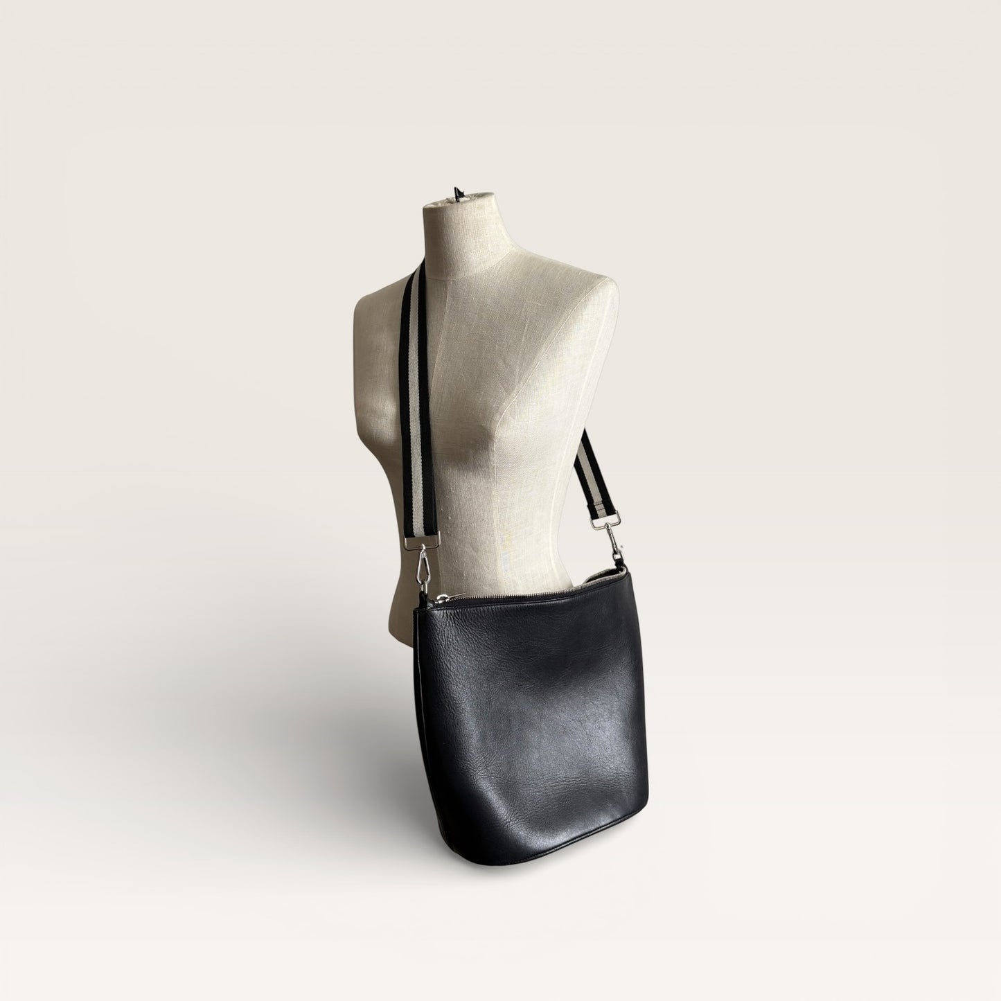 Alexander Wang Black Leather Crossbody Bucket Bag