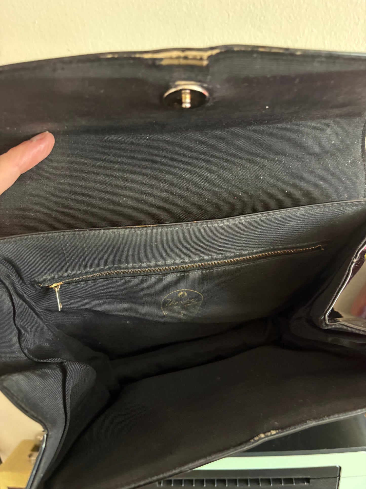 Vintage 1950s/60s Theador California Patent Leather Top Handle Bag