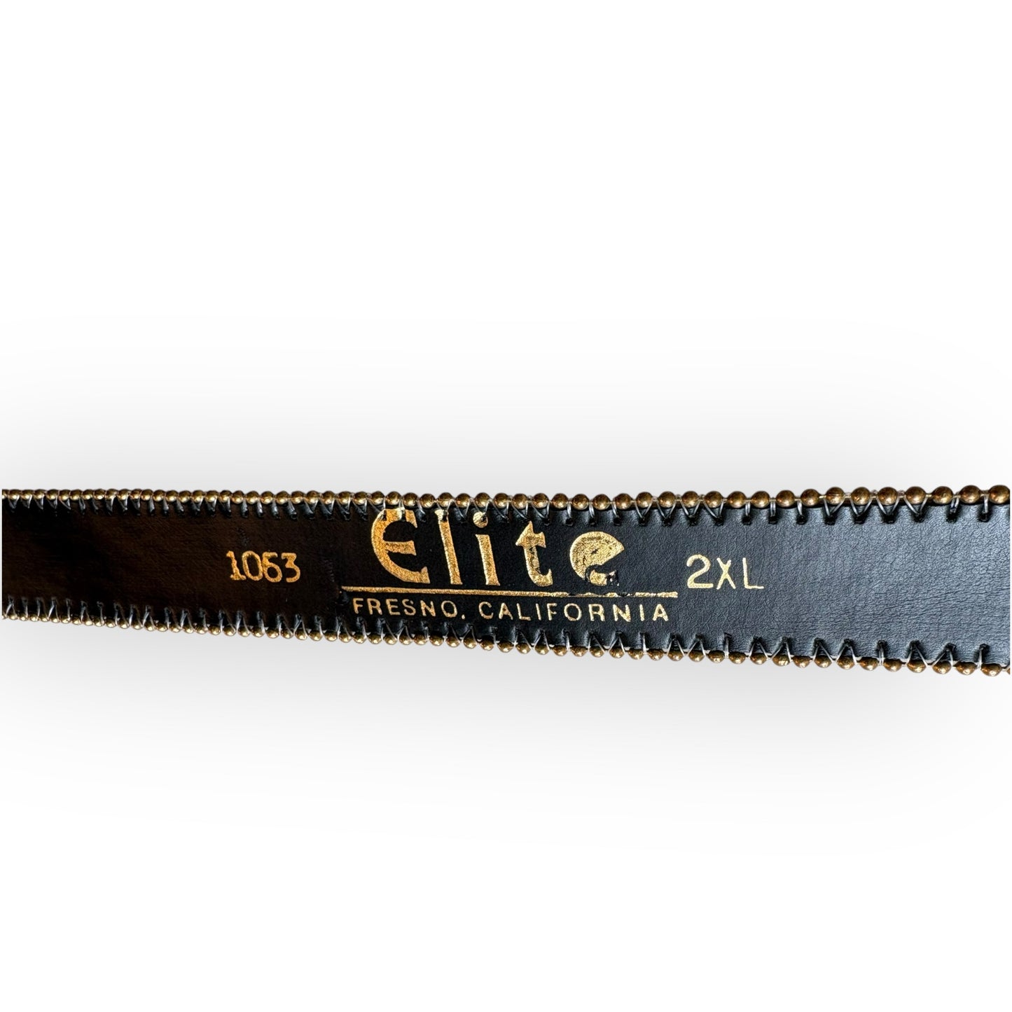 Vintage Faux Leather Gold Metallic XL Belt