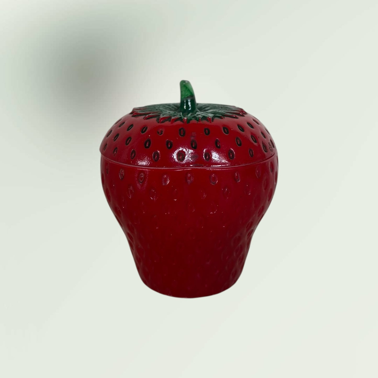 Vintage 1970s Strawberry Dish with Lid