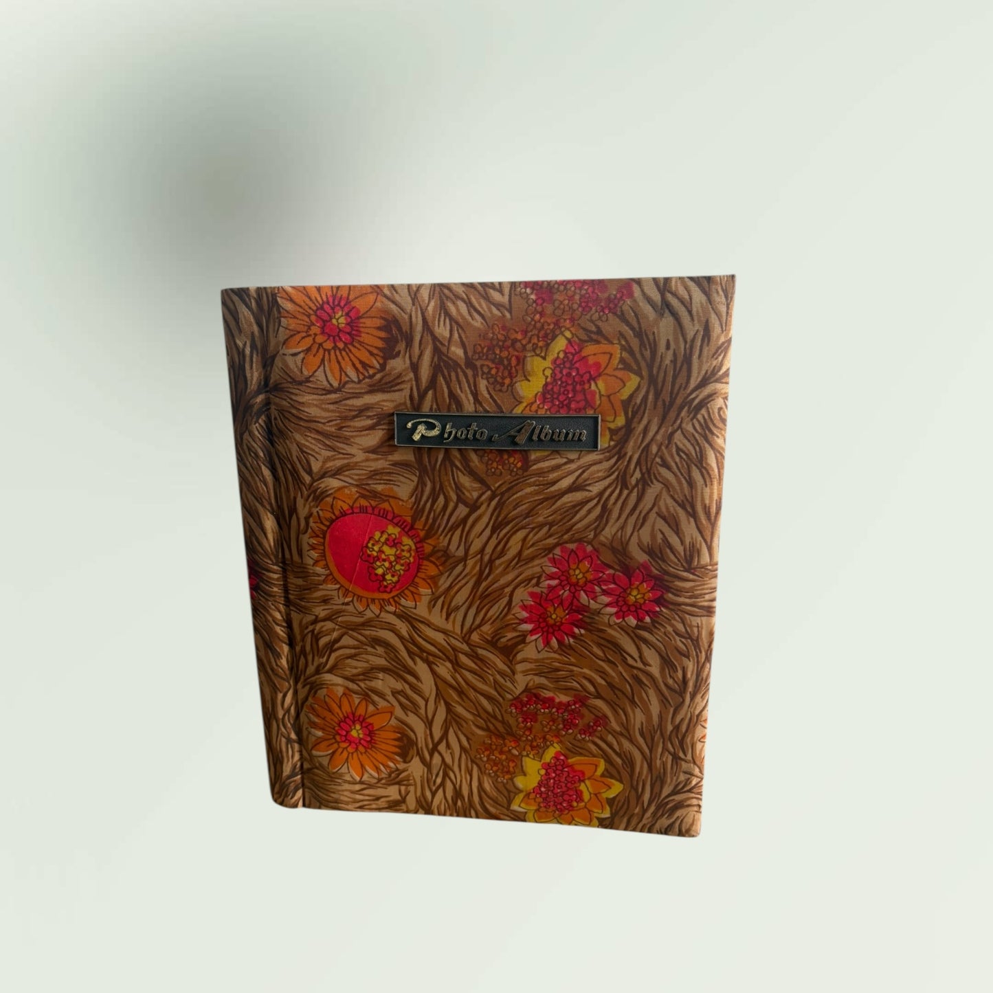 Vintage 1970s Floral Design Photo Album