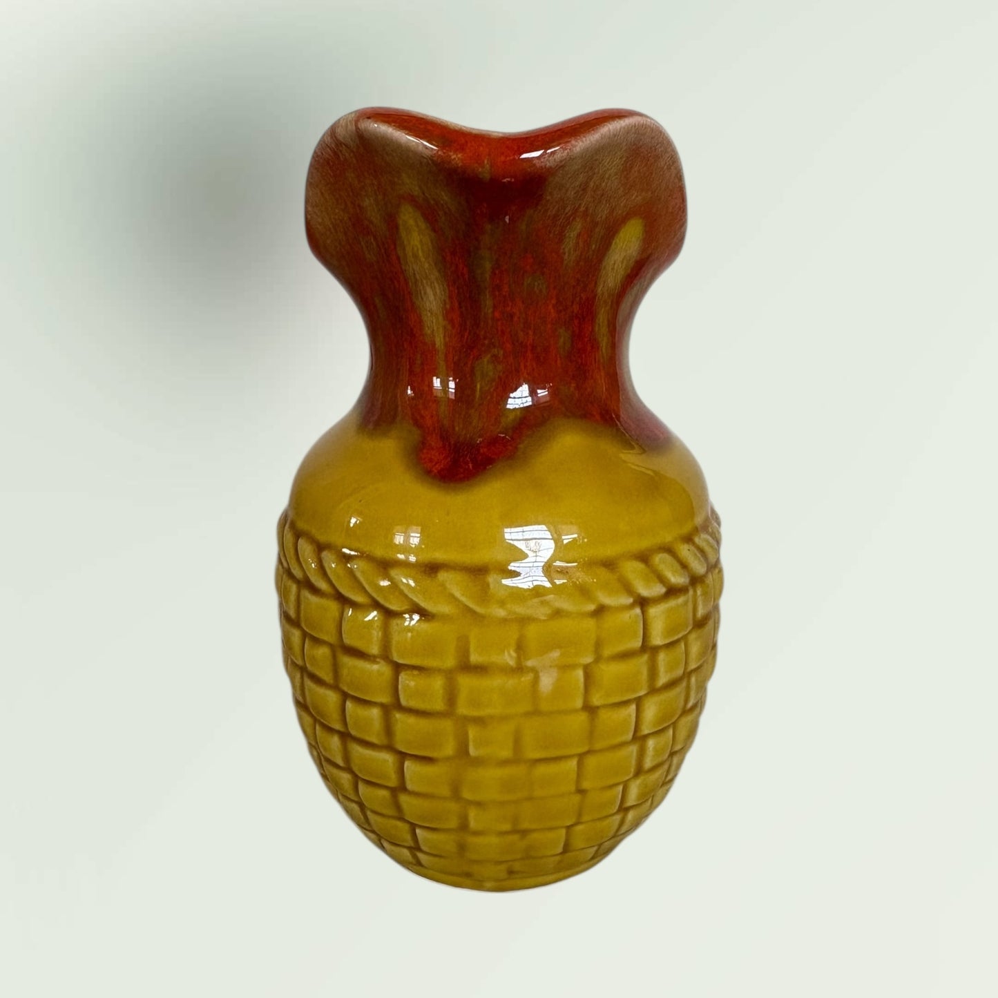 Vintage MCM Glazed Ceramic Pitcher