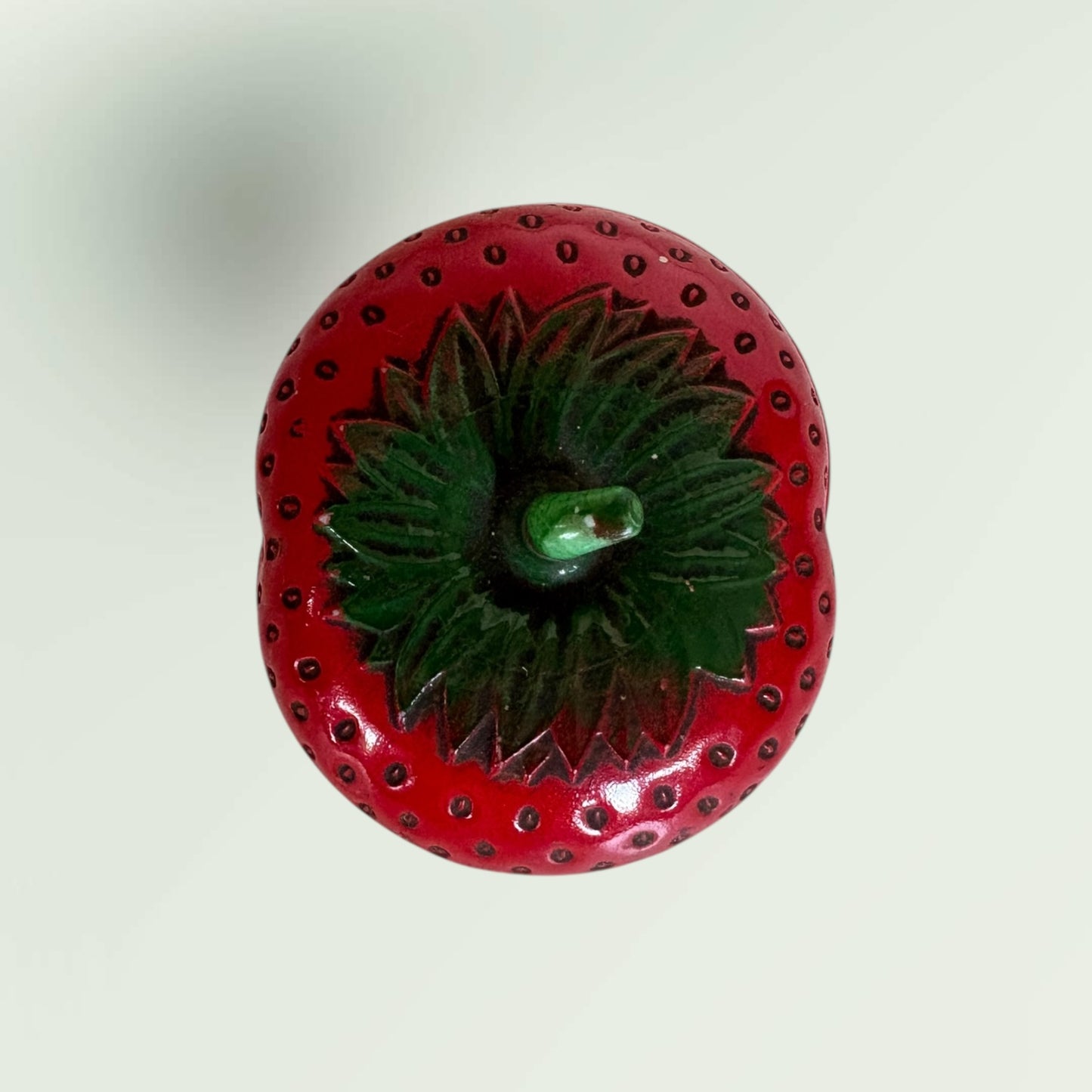 Vintage 1970s Strawberry Dish with Lid