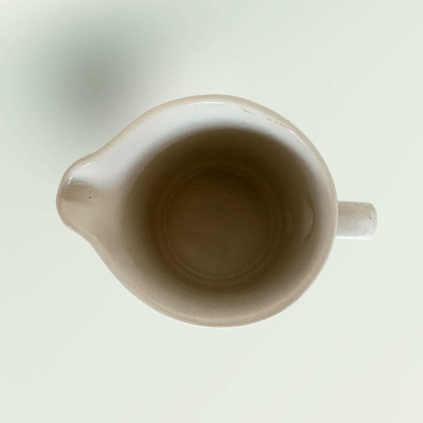 Vintage 1980s Stoneware Sugar Bowl & Creamer Pitcher Set