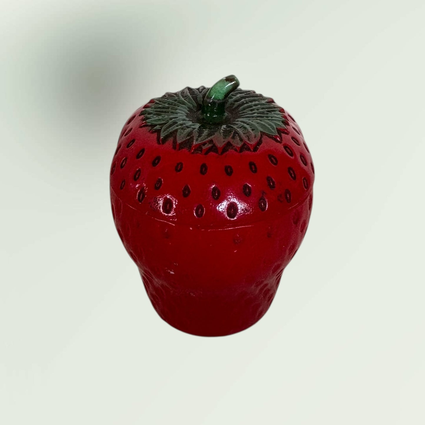 Vintage 1970s Strawberry Dish with Lid