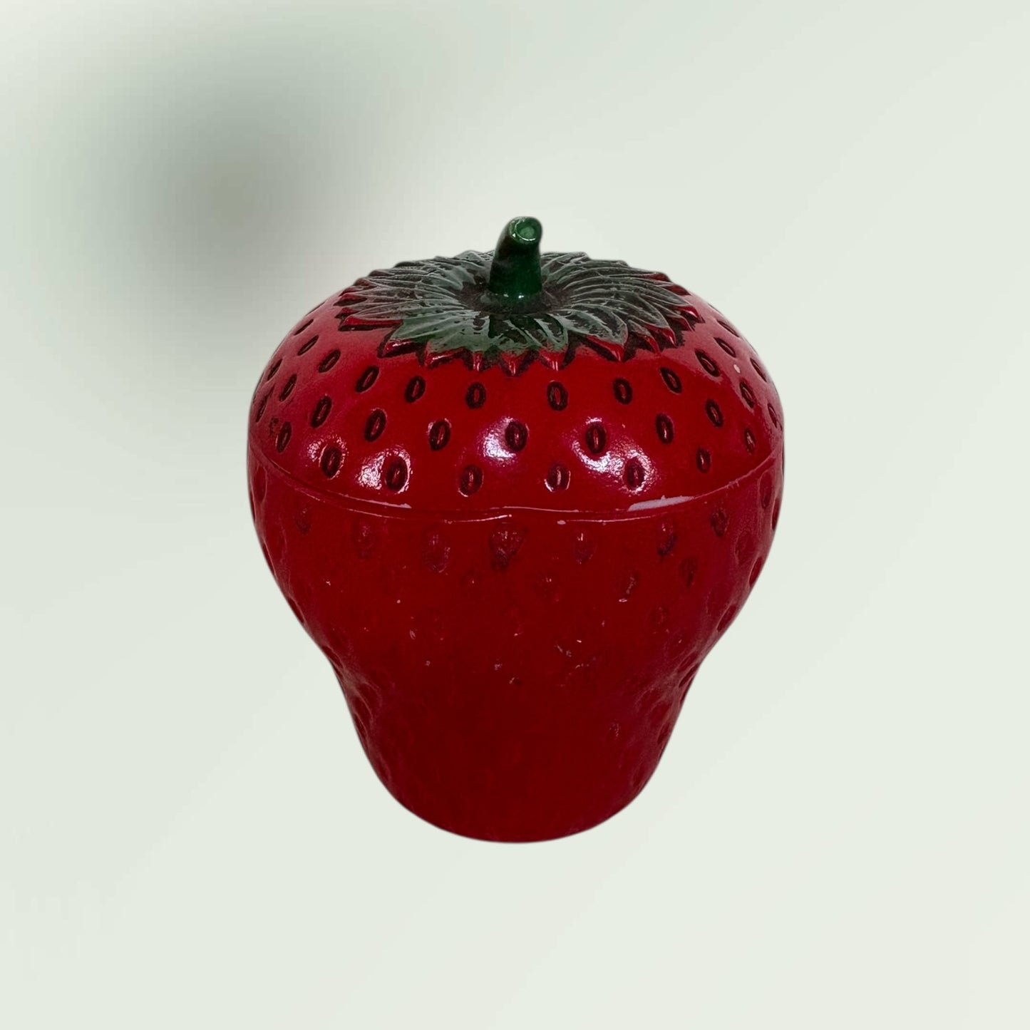 Vintage 1970s Strawberry Dish with Lid