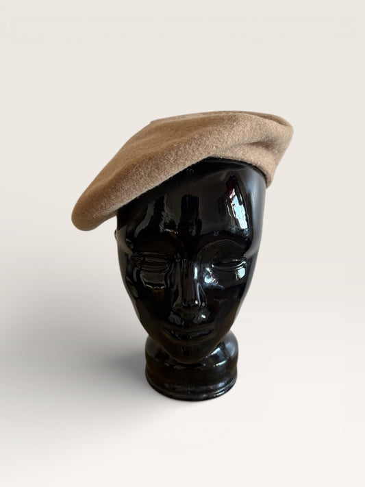 Vintage Betmar French Tan Wool Beret Hat