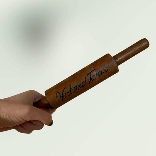 Vintage "Husband Tamer" Novelty Decorative Rolling Pin