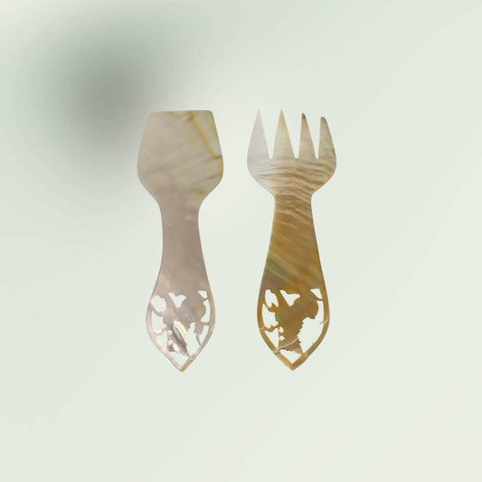 Vintage MCM Mother of Pearl Utensil Set