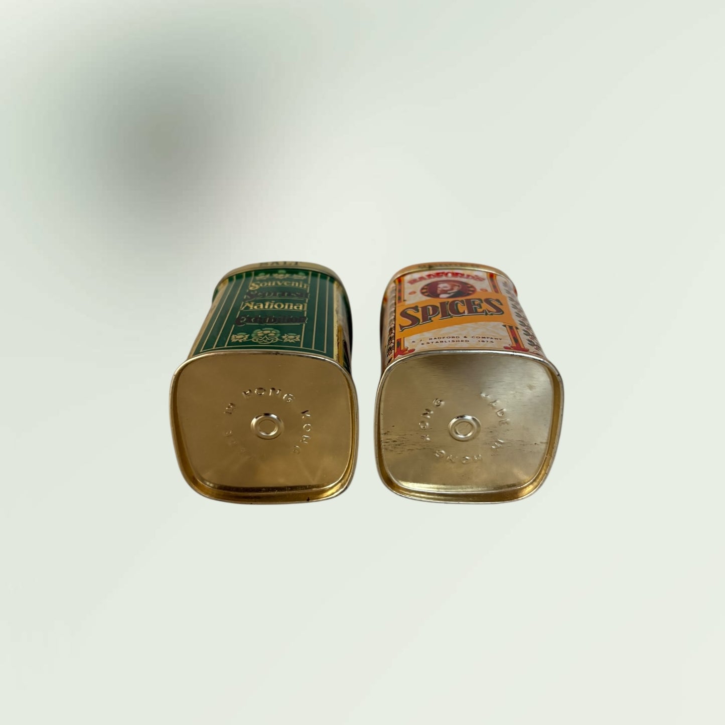 Vintage Spice Tin Salt & Pepper Shakers